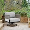 Armen Living Felicia Outdoor Patio Swivel Rocking Chair in Black Aluminum and Gray Rope with Cushions 840254332522 - alternate 9